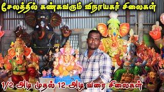 ரூபாய் 40 முதல் 20,000 வரை விநாயகர் சிலைகள் | low price | Vinayagar Chaturthi 2024 | Omalur | salem