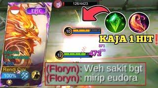 KAJA FULL DAMAGE MASIH BAGUS 1x COMBO SUDAH PASTI MATI! |  BUILD KAJA MAGE TERSAKIT 2024 - MLBB