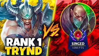 Rank 1 Tryndamere vs. 10,000,000 Mastery Singed - (Challenger One-Trick battle)