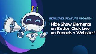 Hide Show Elements on Button Click Live on Funnels + Websites!