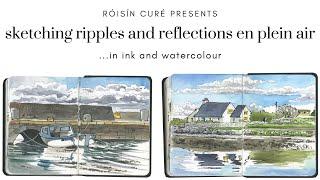 Sketching Ripples And Reflections En Plein Air In Ink And Watercolour