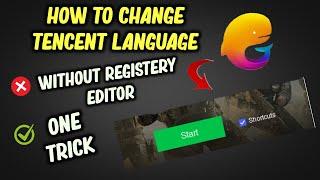How To Change Tencent Gaming Buddy language After New || Without Registry Editor 2021.