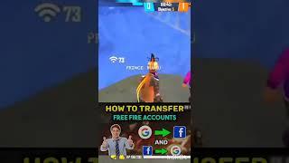 How To Transfer Free Fire Account Facebook To Google | free fire account transfer facebook #shorts