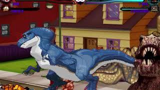 Mugen Request Team Cats vs Team Dinosaurs