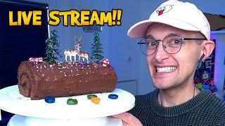 Baking a Bûche De Noël (Yule Log) - Chill Live Stream (and GeoGuessr!)