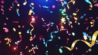 Aesthetic Confetti Background | Colorful Confetti Background | Confetti Video Overlay_03