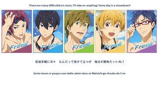 Free! Take Your Marks OP - FREE-STYLE SPIRIT (Lyric Video)