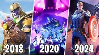 All Fortnite x Marvel Trailers and Cinematics (2018 - 2024)