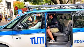 RoboTaxi-KI-Testfahrt mit TUM EDGAR @ Oktoberfest 2024: Autonomes Elektro-VW-Bus-Wiesn-Shuttle