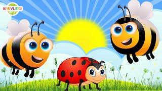 Butterfly Ladybug Bumblebee | NanyLand Nursery Rhymes & Baby song |