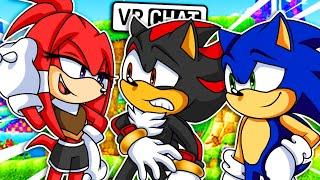 Sonic and Shadow Meet FEMALE KNUCKLES! (VR Chat)