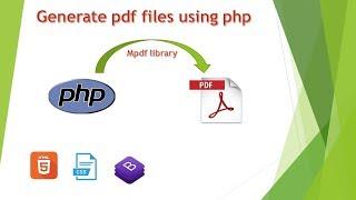 Generate pdf files in php using mpdf 1