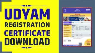 Udyam Certificate Download || MSME Registration Certificate Download || Udyam || TechMania Arjun