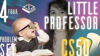 PROBLEM SET 4: LITTLE PROFESSOR | SOLUTION (CS50 PYTHON)