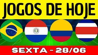 JOGOS DE HOJE | BRASILEIRÃO 2024 | SEXTA-FEIRA 28/06/2024 | JOGOS DE HOJE CAMPEONATO BRASILEIRO