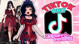 ONLY Using TIKTOK OUTFITS In Dress To Impress! #2