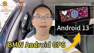 Hifimax BMW Android 13 GPS Navigation Screen Apple CarPlay Android Auto Google Maps WAZE Netflix!
