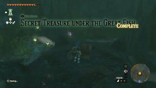 Secret Treasure Under the Great Fish | Cave Under Zora's Domain | The Legend of Zelda TOTK