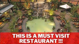 The most romantic outdoor restaurant with waterfalls 