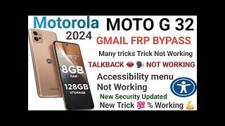 NEW UPDATE Motorola FRP Bypass Android 13 Without Computer | Motorola G32 Google Account Lock Unlock