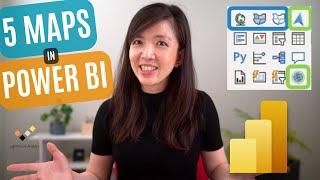 What's the difference amongst the 5 Maps Visualizations Power BI ? Complete Tutorial for Beginners