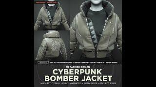 Cyberpunk Bomber Jacket 3D course by Travis Davids