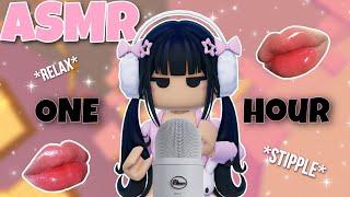 Roblox ASMR ~ ONE HOUR of trigger words + mouth sounds & tapping!   (100% TINGLES!)
