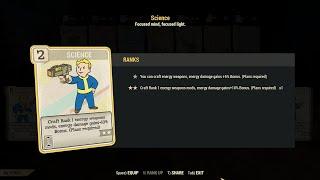 Fallout 76: Science Perk Cards & A Rant.