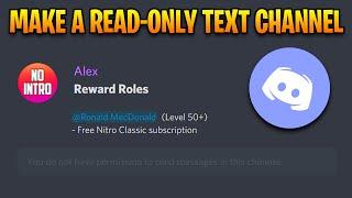 How to Make a Read Only Channel on Discord