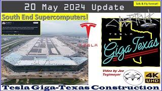 S Supercomputer Data Center! N Conduit & Trenching Progress! 20 May 2024 Giga Texas Update (07:35AM)