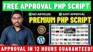 100% AdSense Approval Free PHP Script (Without Articles) | Complete Website Installation