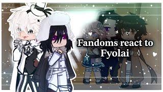 Fandoms React to Fyolai || Fyodor x Nikolai || 「1/?」  [BSD x JJK x HSR] • LAZU