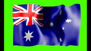 Australia Flag Green Screen Animation - Free Royalty Footage