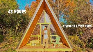 I Spent 48 Hours in A Tiny Home (Cozy vibes, the Best meal I’ve made all year & New Music)