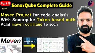 05- How to perform code quality analysis for a java project with SonarQube Project token