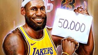 LeBron James 50K Career Points vs Pelicans!