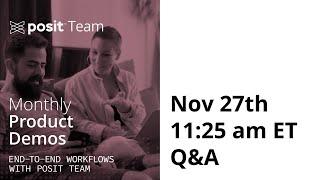 Workflow Demo Live Q&A - November 27th!