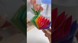 Colorful Rainbow Card Holder #shorts #art #diy #craft #youtubeshortsfeatures