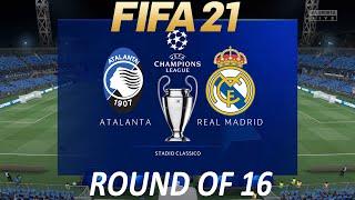 FIFA 21 Atalanta vs Real Madrid | Champions League 2021 | PS4 Full Match