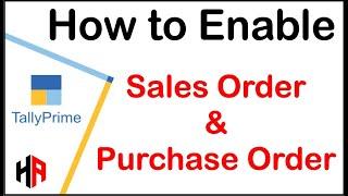 HOW TO ENABLE SALES ORDER & PURCHASE ORDER IN TALLY PRIME | HOW TO ACTIVE VOUCHER IN TALLY PRIME