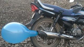 Balloon vs bike silencer || MR.PANKAJ DHAKAD ||