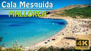 Mallorca TOP beach Cala Mesquida | beach for nudists | Walking | ASMR | beach for families | ASMR