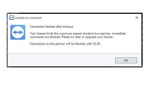 Mengatasi Connection blocked after timeout pada teamviewer