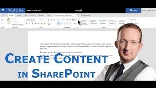 Create Content in SharePoint Online