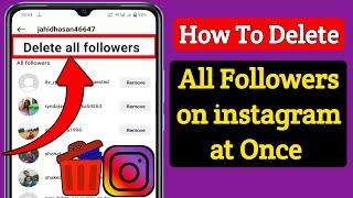 How to Delete all followers on instagram at Once (2023) | How to Delete followers on instagram