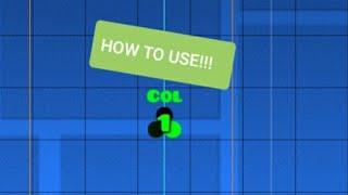 How to use Color Trigger in GEOMETRY DASH [GD BIGKING]