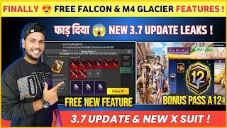 FINALLY  Free Falcon & M4 Galcier 100% Confirm | A12 Bonus Pass | Next X Suit Bgmi | Bgmi Update