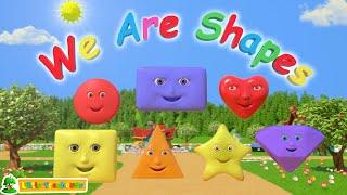 The Shapes Song | We Are Shapes | Nursery Rhymes for Babies | Kindergarten Learning Videos for Kids