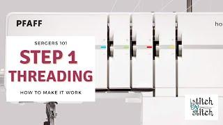 SERGER 101C Threading Step One -  Get to know your Serger