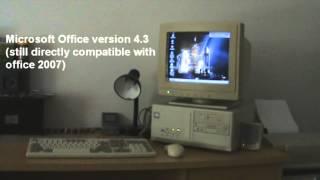 Sounds of the 90's - old computer and printer starting up